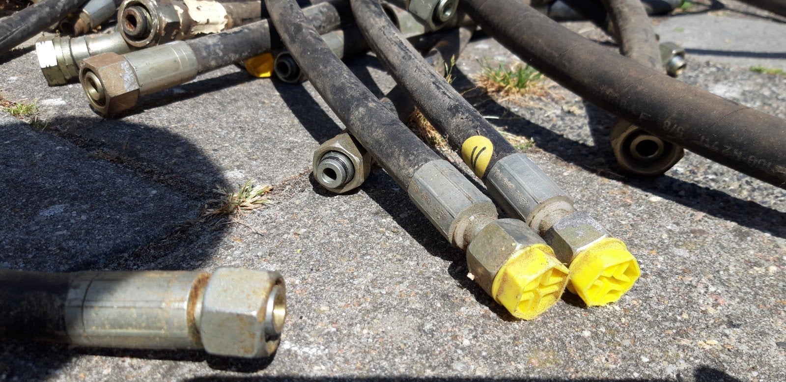 hydrauliek slangen, Ophalen, Gebruikt