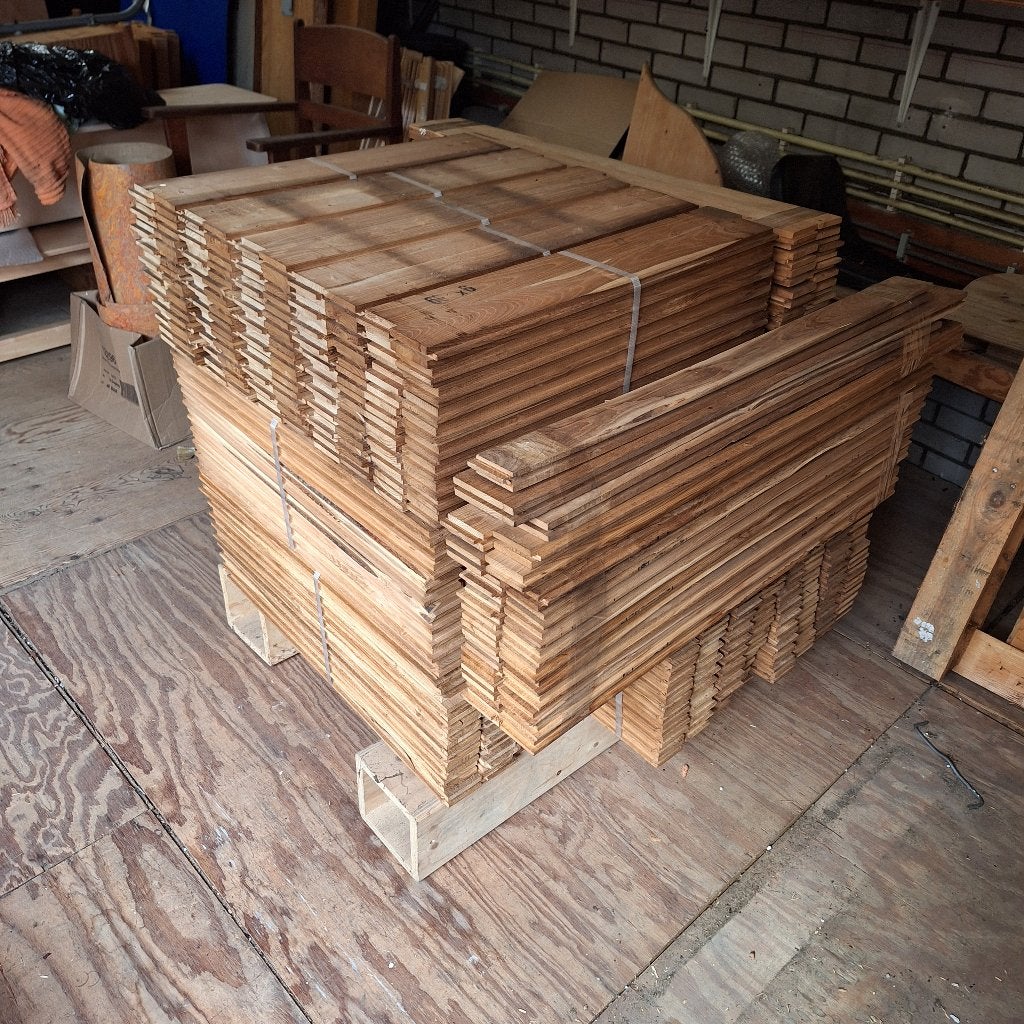 Frans Tamme Kastanje Vloerdelen - Dordogne (16m²), Doe-het-zelf en Verbouw, 50 tot 150 cm, Nieuw, Vloerdelen of -planken, 10 m² of meer