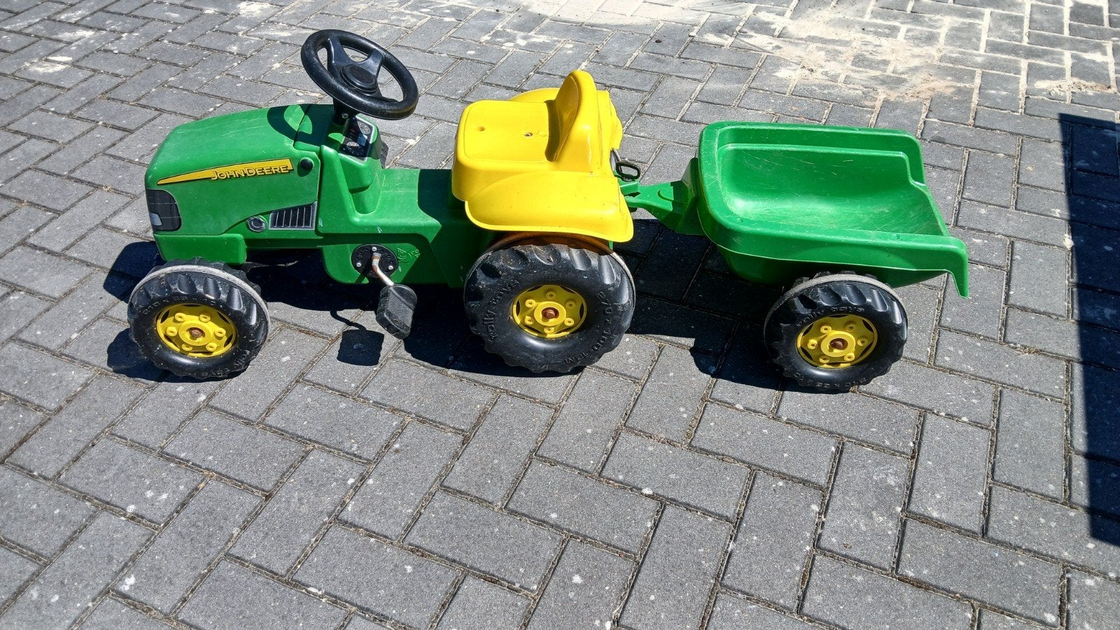 nette traptrekker van John Deere, Kinderen en Baby's, Speelgoed | Buiten | Skelters, Ophalen, Gebruikt, Overige merken