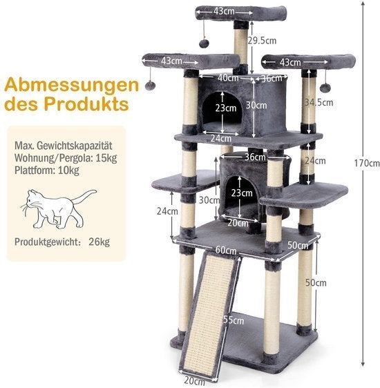 Krabpaal – Kattenboom – Klimpaal – Speelboom – Krabmeubel, Corvance B.V., Verzenden, Nieuw, Corvancebol@gmail.com