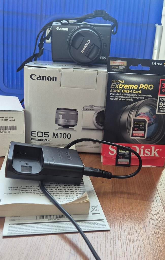 Canon EOS M100, Audio, Tv en Foto, Fotocamera's Digitaal, Zo goed als nieuw, Compact, Canon, Geen optische zoom, Ophalen of Verzenden