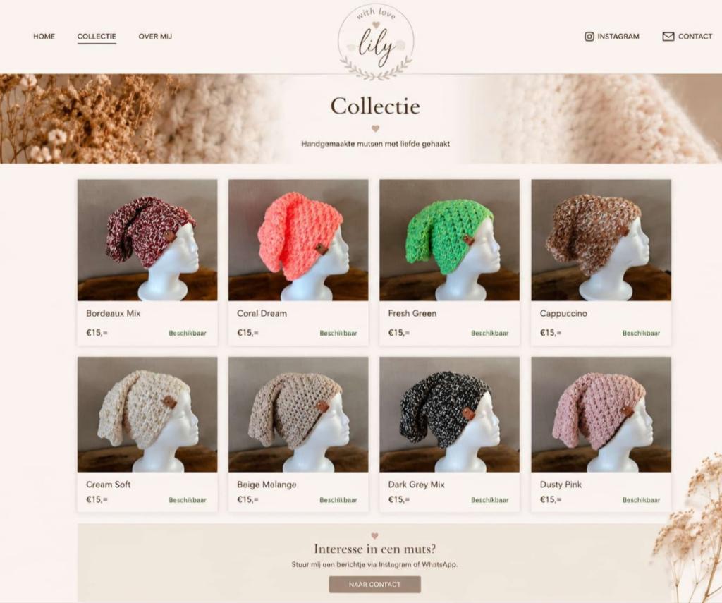 Mooie handgemaakte Slochie Beanies, Kleding | Dames, Hoeden en Petten, Ophalen of Verzenden, Nieuw, One size fits all