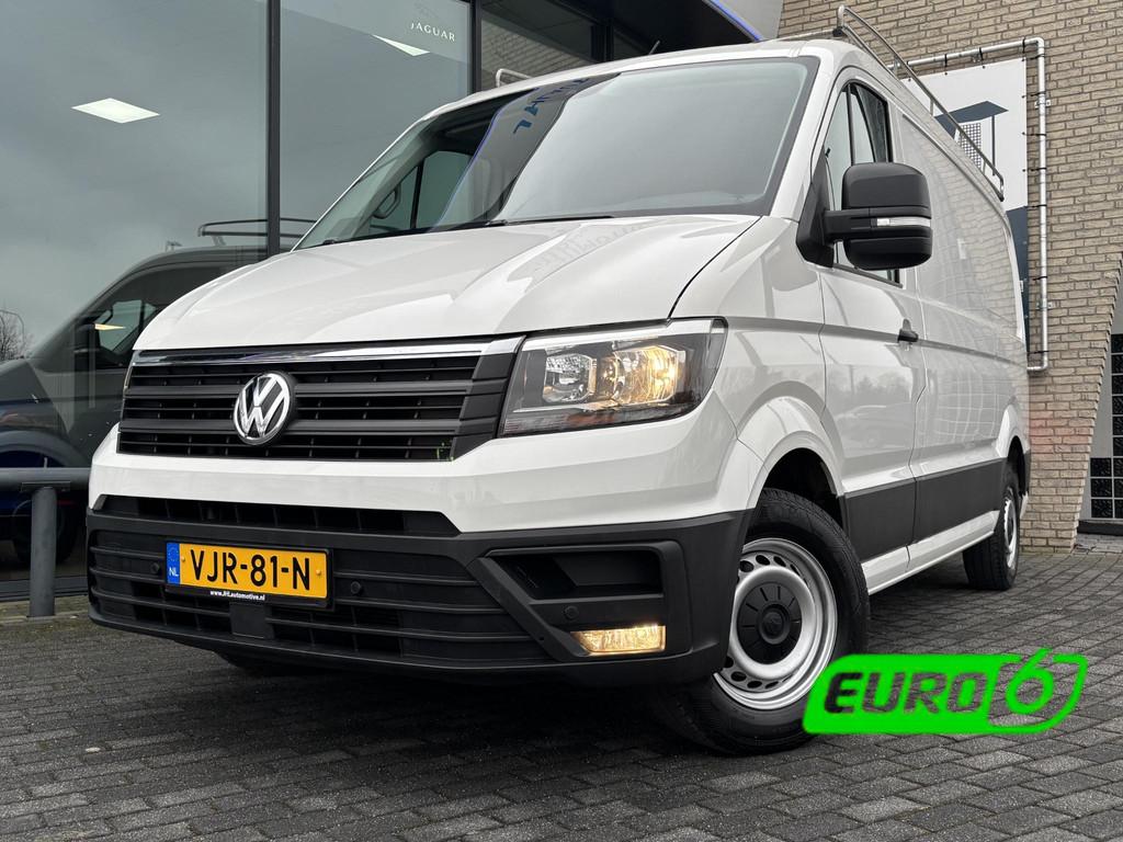 Volkswagen Crafter 2.0 TDI L3H2*AUTOM.*CARPLAY*A/C*NAVI*HAAK, Gebruikt, 4 cilinders, Volkswagen, Wit