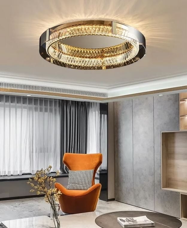 Mooie 80cm Grote Designer Kroonluchter Multicolor. 86 Watt, Huis en Inrichting, Lampen | Kroonluchters, Ophalen of Verzenden, Nieuw