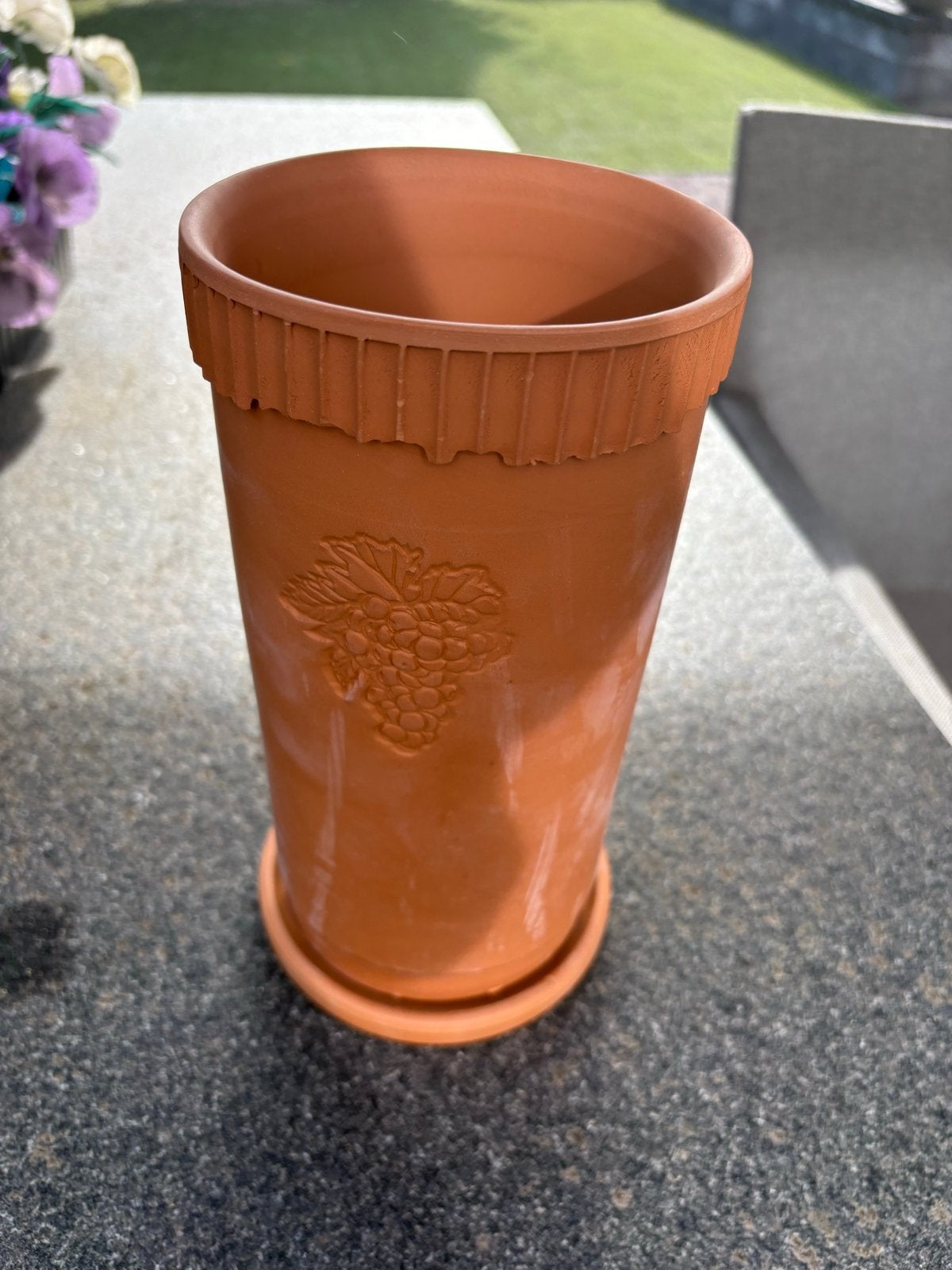 Terracotta wijnkoeler Rafraîchissoir - Nieuw in doos, Overige kleuren, Aardewerk of Porselein, Nieuw, Ophalen of Verzenden