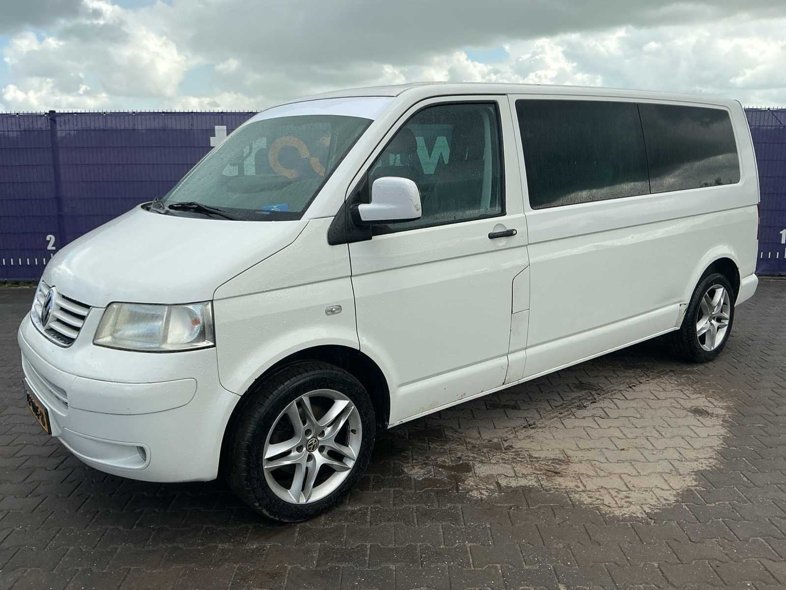 2007 - Volkswagen - Transporter - 2.5 TDI 340 4M Tr.DC - Bed, Auto's, Voorwielaandrijving, Gebruikt, Volkswagen, 2020 kg