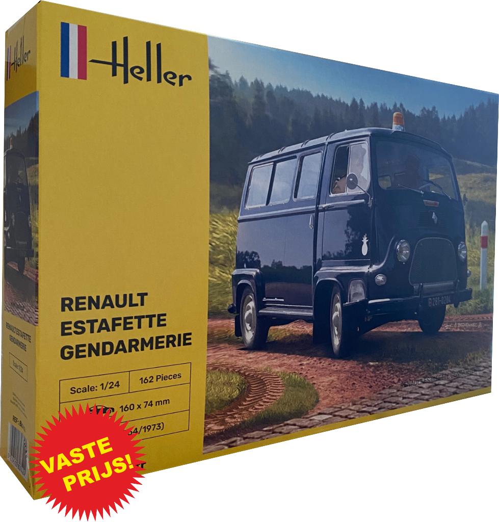 Renault Estafette Gendarmerie (Heller 80742) 1/24, Auto, Groter dan 1:32, Nieuw, Ophalen of Verzenden
