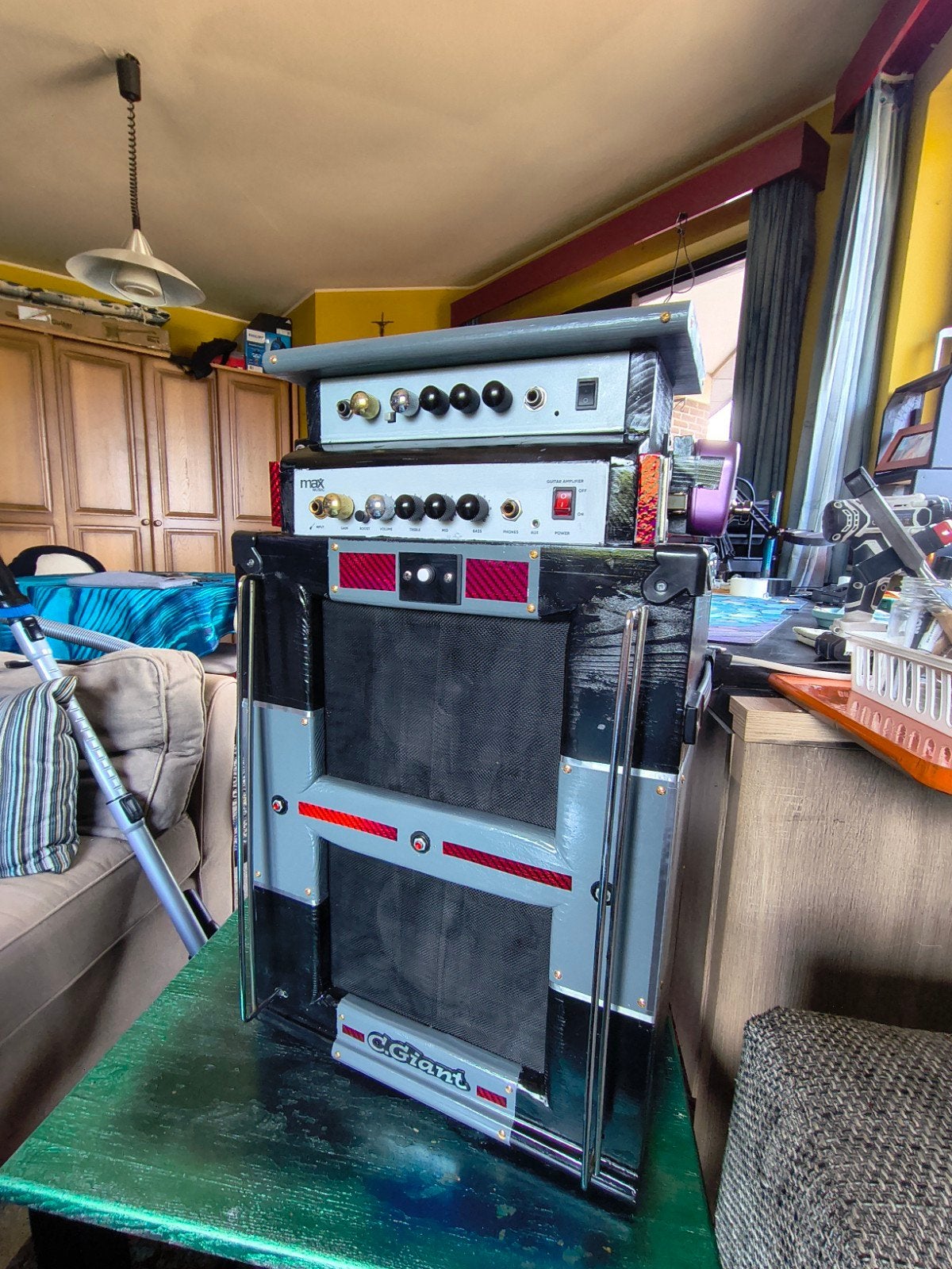 Custom gitaar versterker, Muziek en Instrumenten, Versterkers | Bas en Gitaar, Ophalen, Zo goed als nieuw, Gitaar, Minder dan 50 watt