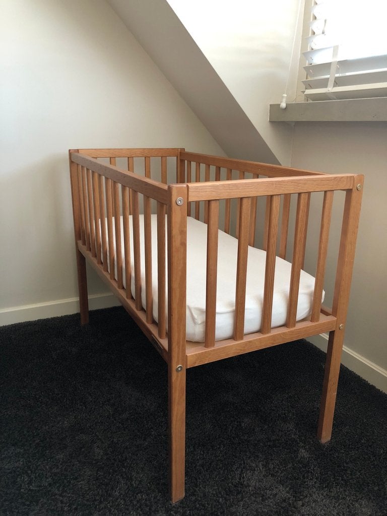 Woodies Wieg Noble Vintage (met matras), Ophalen, Zo goed als nieuw, Wieg