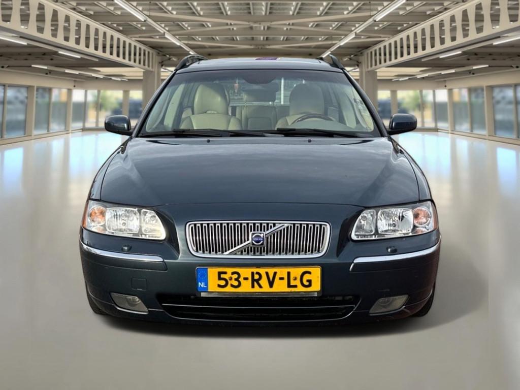 Volvo V70 2.5T Summum Schuifdak, electr. stoelen, distributi, Voorwielaandrijving, 1504 kg, Blauw, Leder en Stof