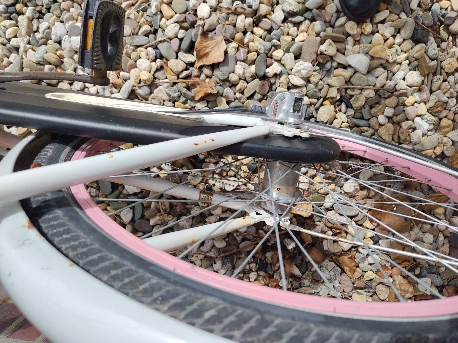 Sparta meisjesfiets met beugel - Wit/Roze, Terugtraprem, Ophalen, Pickup, 16 tot 20 inch