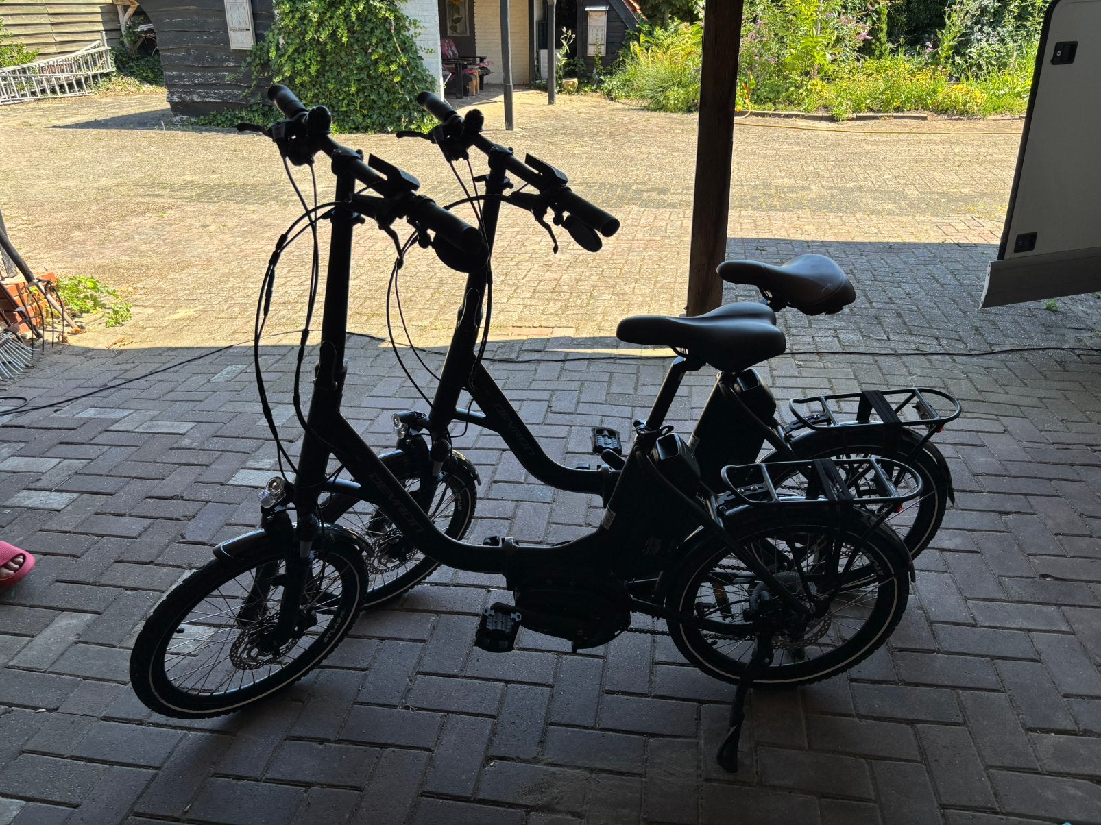 2 elektrische vouwfietsen 1jaar oud., 20 inch of meer, Versnellingen, Zo goed als nieuw, Totaal opvouwbaar