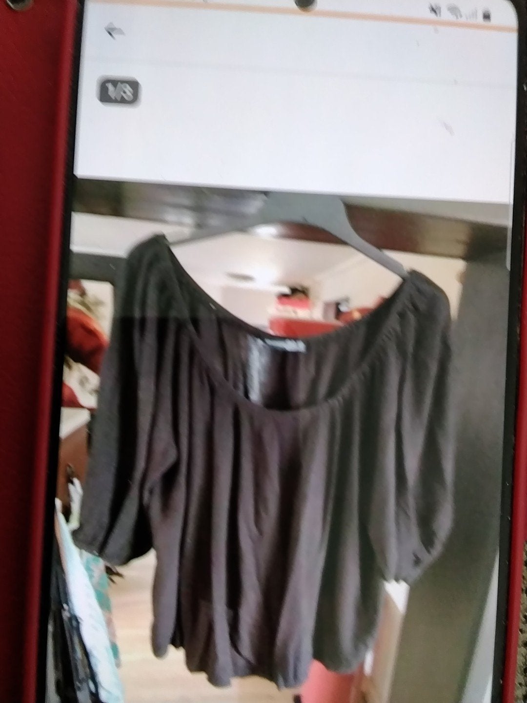 Zwarte korte blouse van Atmosphere maat 42, Ophalen of Verzenden, Zo goed als nieuw, Maat 42/44 (L), Zwart