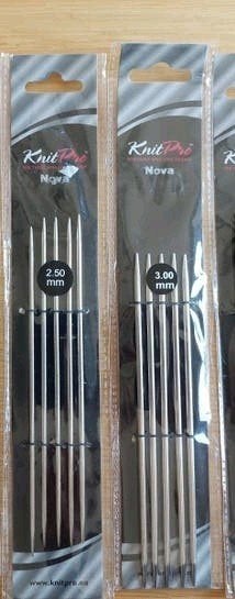 Nieuwe Knitpro Nova sokkennaalden, 15 cm, Ophalen of Verzenden, Nieuw, Breien, Naald