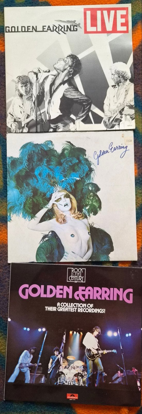 Golden Earring LP's - Live, Moontan, Greatest Recordings, LP, Rock, Gebruikt, Complilatie