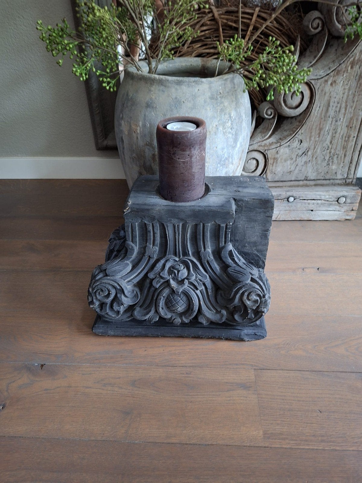 Prachtige oud houten poer, Ophalen