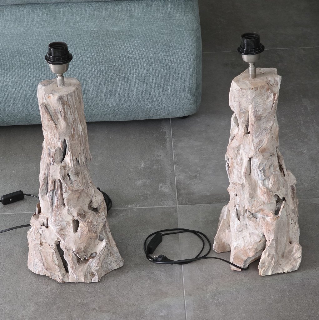 tafellamp, Huis en Inrichting, Lampen | Tafellampen, Met schakelaar, Overige kleuren, Hout, E27 (groot)