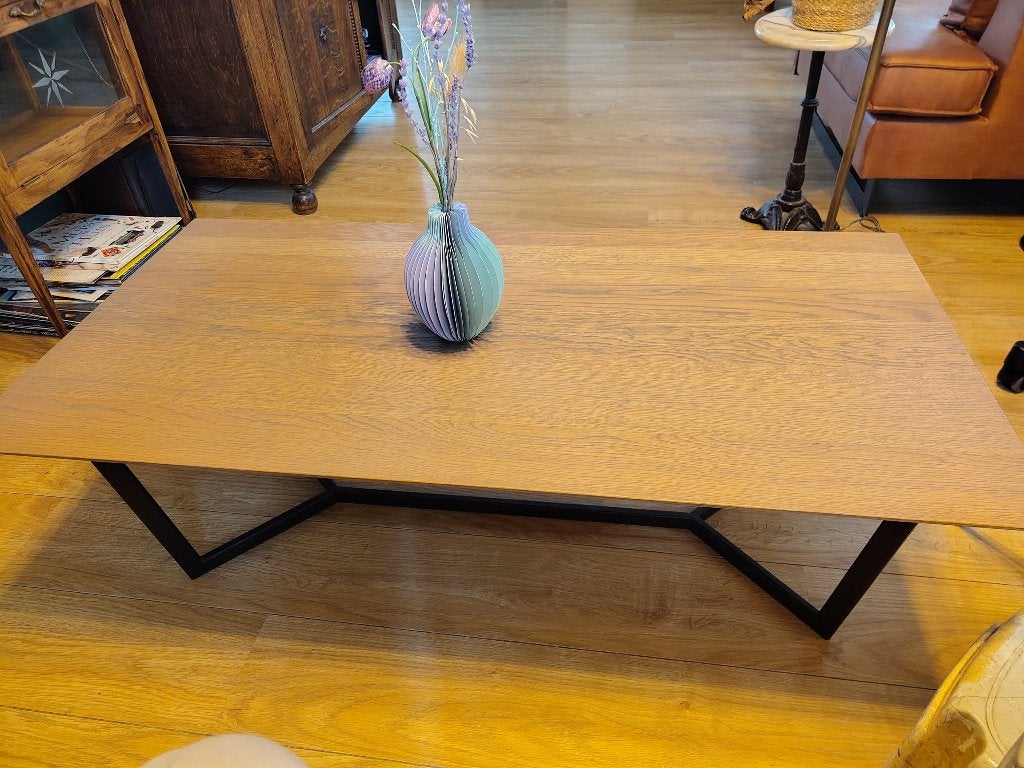 Salontafel eikenhout, 100 tot 150 cm, Zo goed als nieuw, 5 – 50, Eikenhout