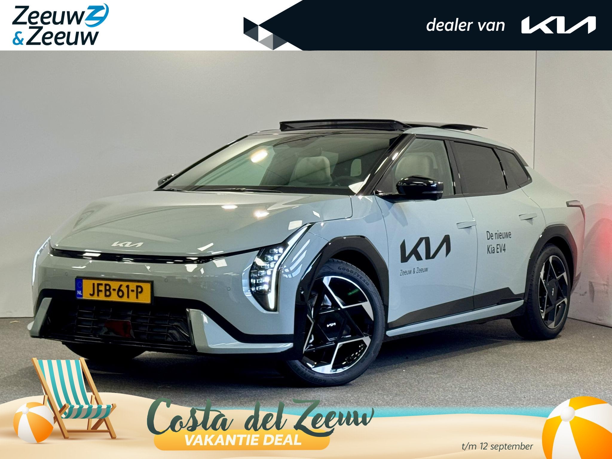 Kia EV4 Fastback GT-PlusLine 81.4 kWh | 204 pk | 595 km acti, Auto's, Kia, Bedrijf, Te koop, EV4, 360° camera, ABS, Achteruitrijcamera