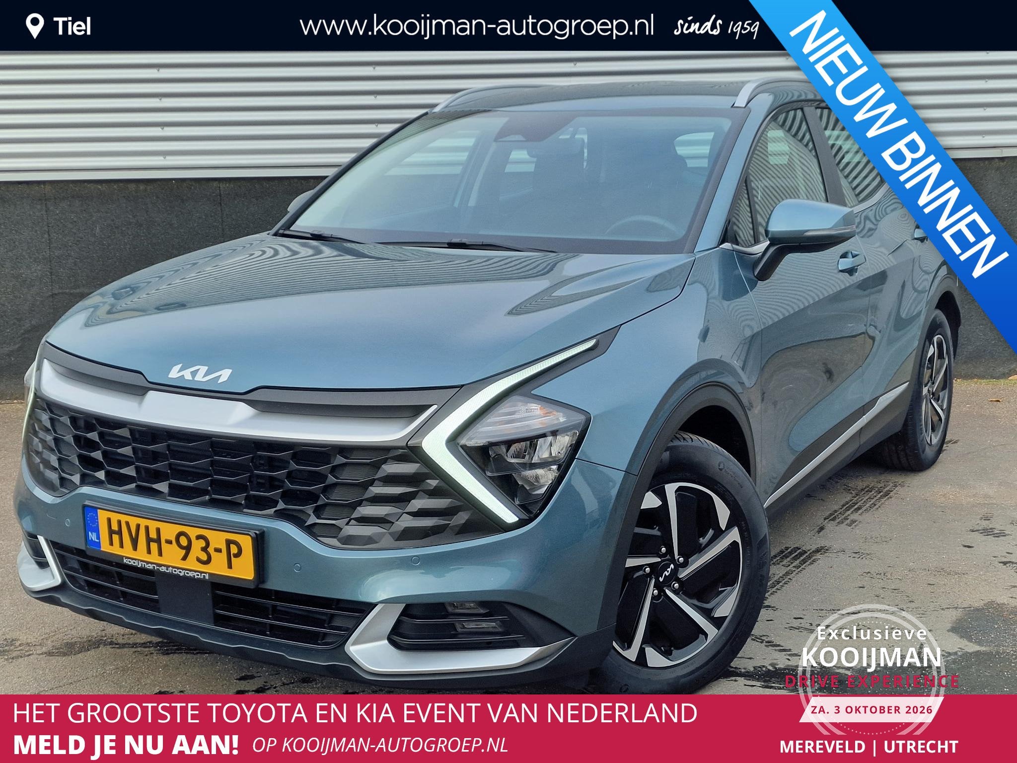 Kia Sportage 1.6 T-GDi MHEV DynamicLine Automaat, Trekhaak,, Auto's, Stof, Gebruikt, Euro 6, 4 cilinders
