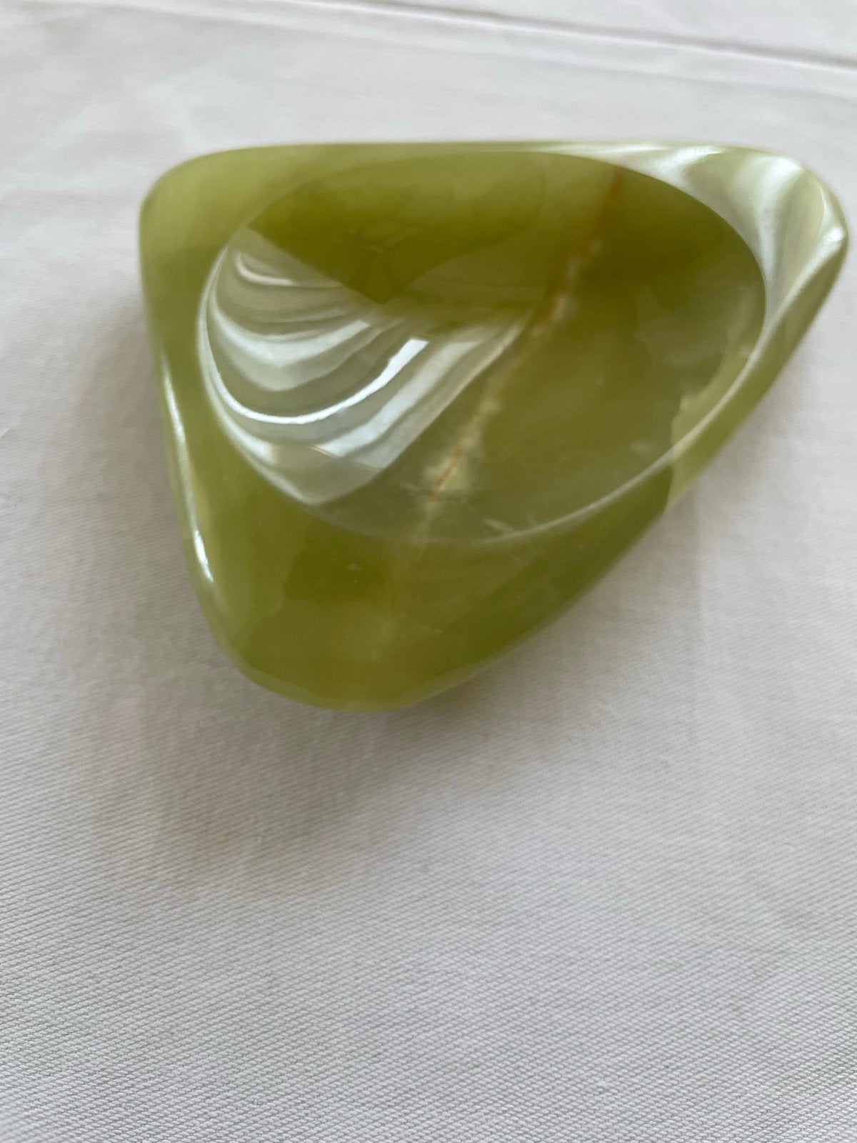 Vintage Groene Onyx Asbak of Schaal, Ophalen of Verzenden