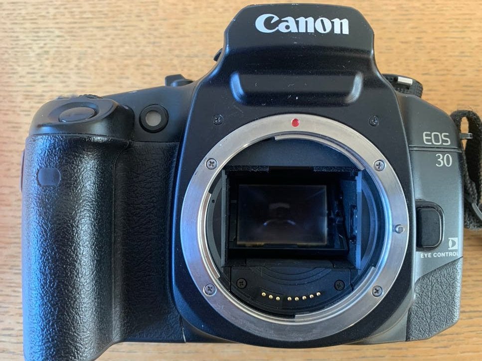 CANON EOS 30 met 28-80 Lens, Ophalen of Verzenden, Gebruikt, Spiegelreflex, Canon