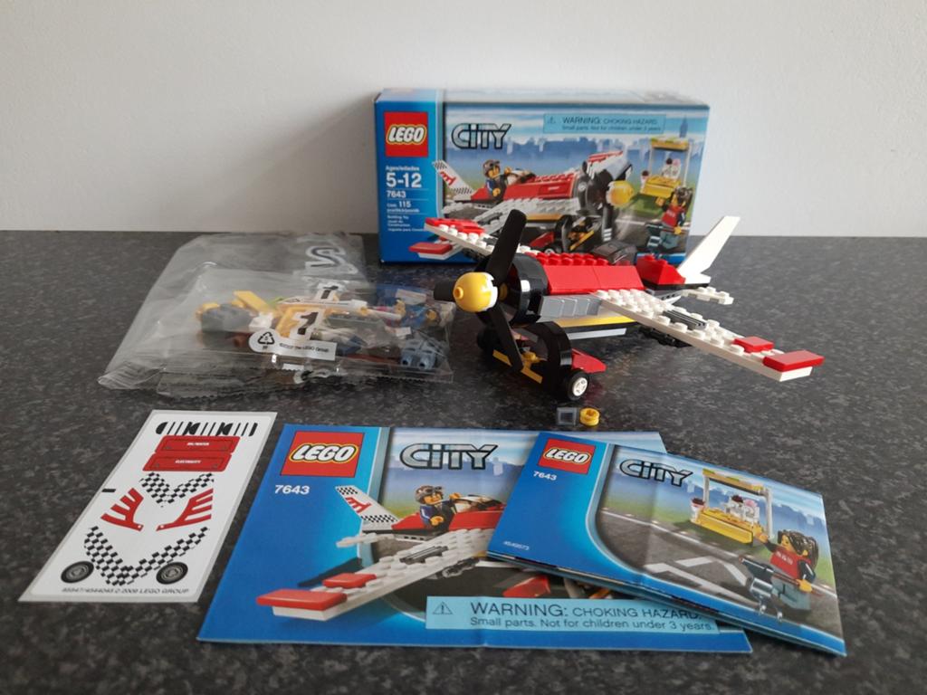 Lego City 7643 Air Show Vliegtuig (incl. doos en stickers), City, Lego, Ophalen of Verzenden, Zo goed als nieuw