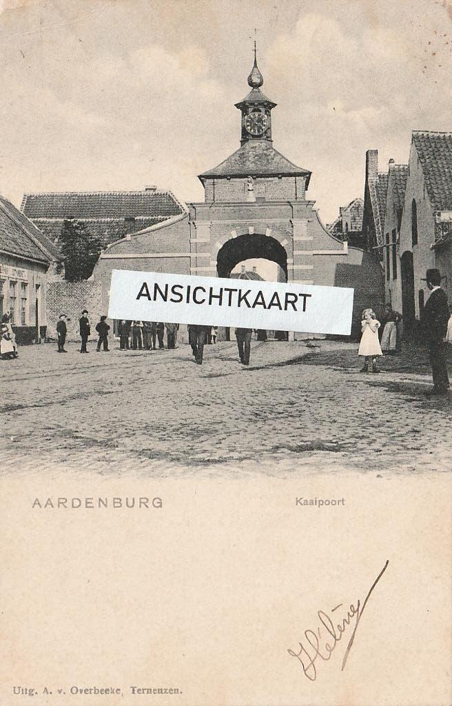 Ansichtkaart Aardenburg - Kaaipoort, Verzenden, Voor 1920, Gelopen, Zeeland
