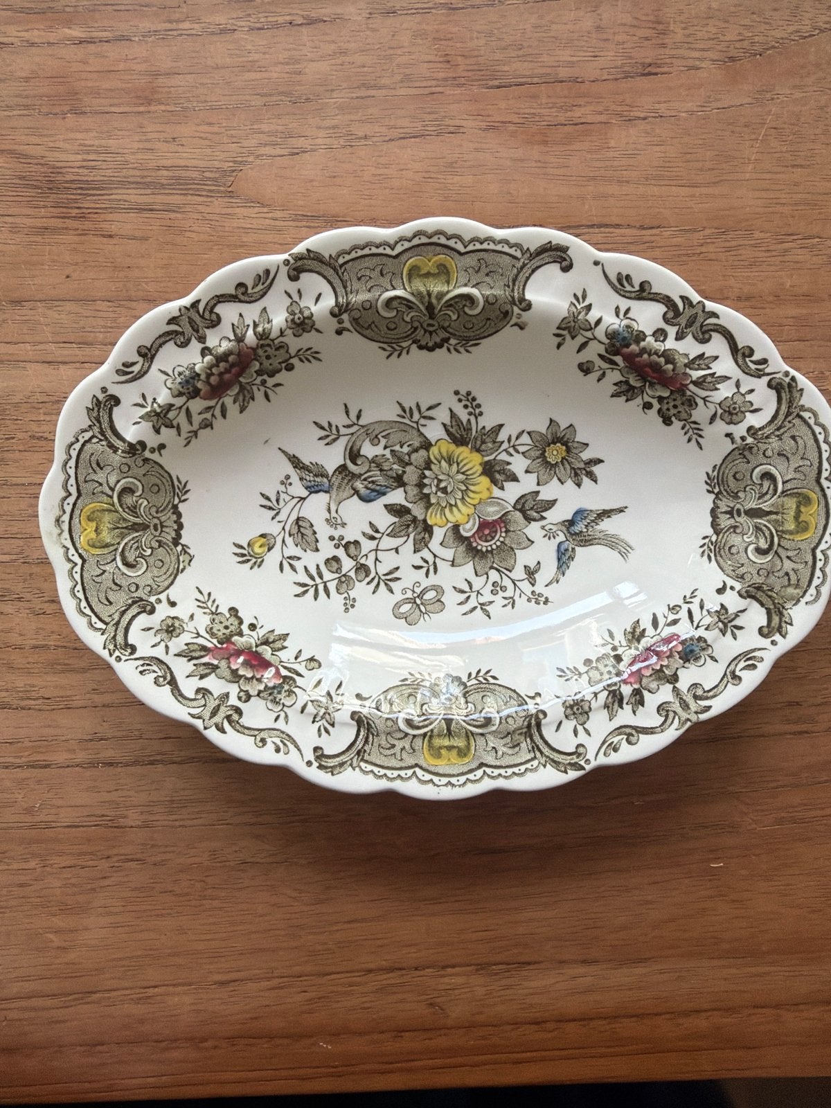 Ridgway Windsor Ovale Schaal - Vintage Engelse Keramiek, Antiek en Kunst, Ophalen of Verzenden