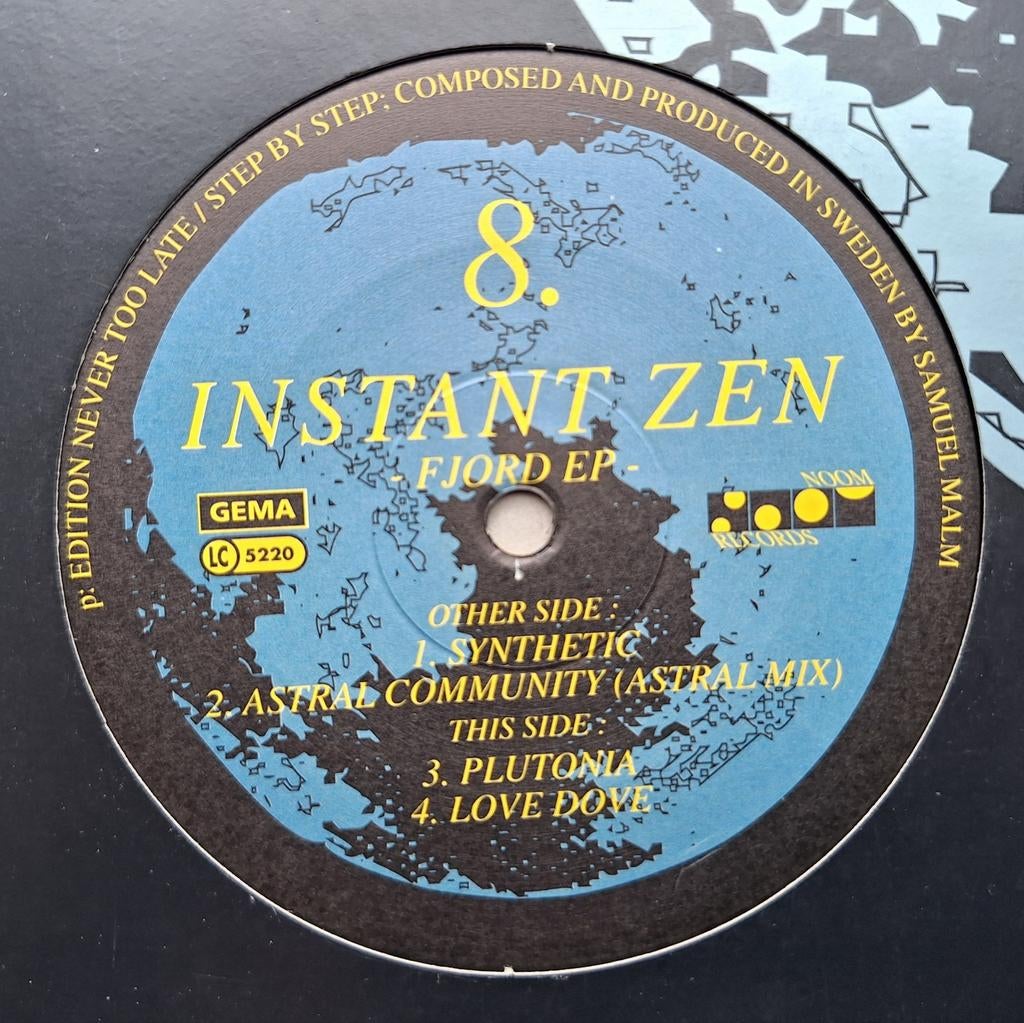 Instant Zen - Fjord EP, 1990 - 1999, Overige formaten, Techno of Trance, Ophalen of Verzenden
