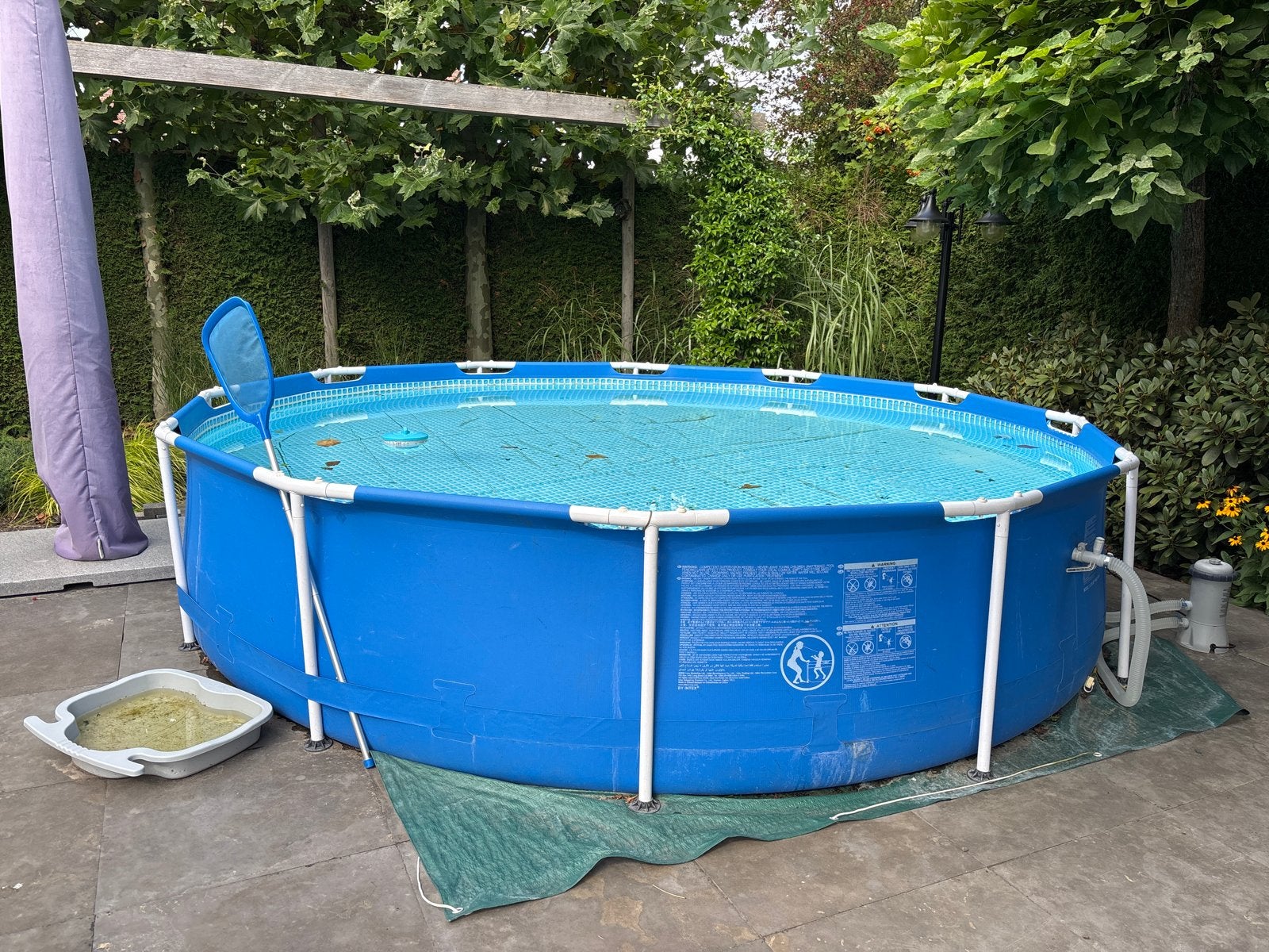 Intex Zwembad 3,50 mtr - Gratis af te halen, Ophalen, Gebruikt, Rond, 300 cm of meer