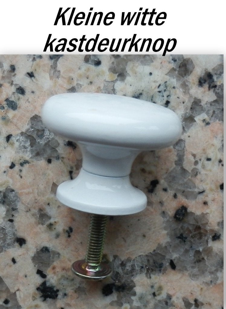 Kleine Witte metalen kastdeur knoppen  13 STUKS, Ophalen of Verzenden