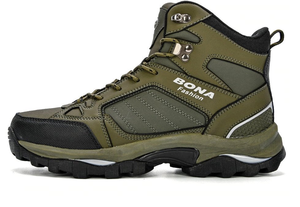 Groene heren schoenen survival anti slip sneeuwlaarzen loop, Verzenden, Nieuw, Overige kleuren, Wandelschoenen of Bergschoenen