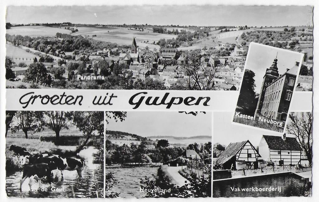 Gulpen Oude gelopen Ansichtkaart ( B3564 ), Ophalen of Verzenden, 1960 tot 1980, Gelopen, Limburg