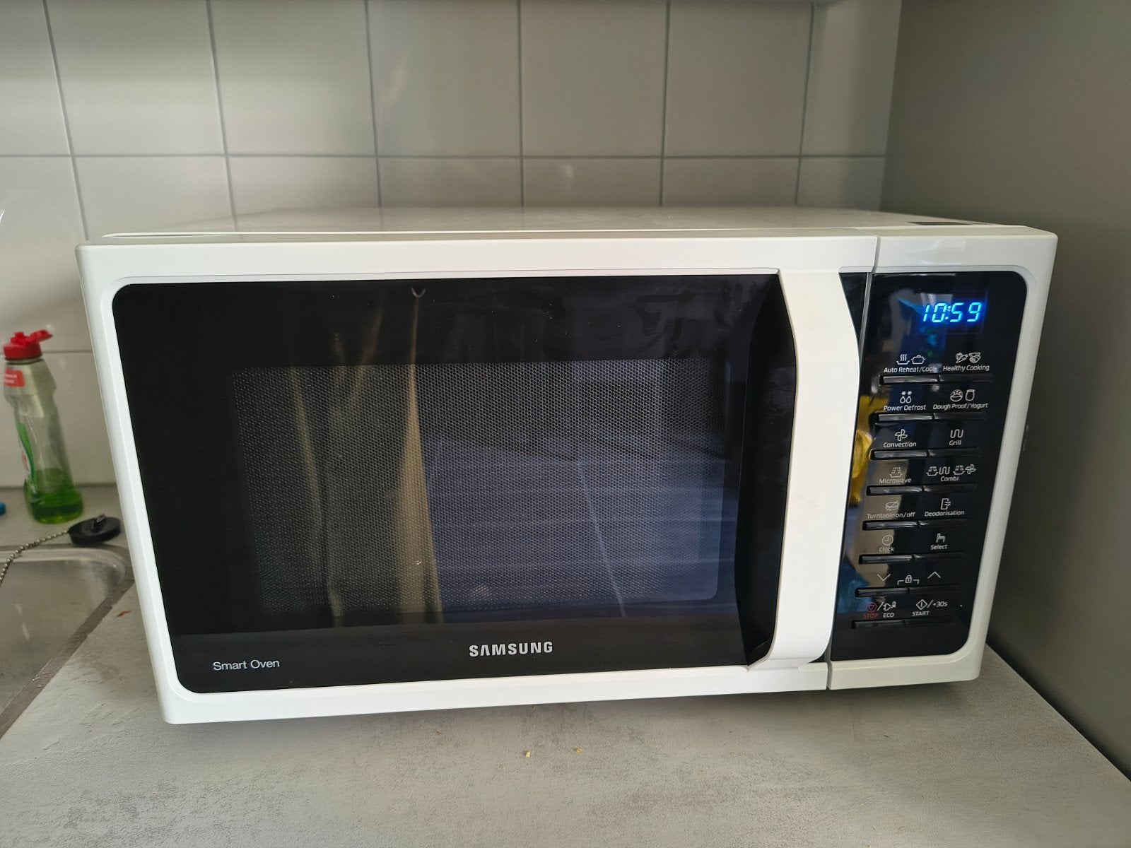 Zo goed als nieuwe Samsung combimagnetron, Combimagnetron, Hete lucht, Ophalen of Verzenden, Zo goed als nieuw