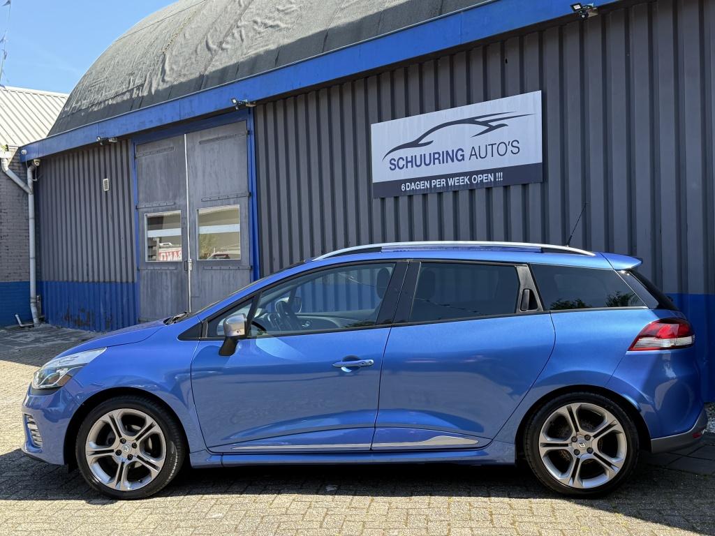 Renault Clio Estate 1.2 GT Automaat (bj 2016), 4 cilinders, Blauw, 49 €/maand, 19 km/l