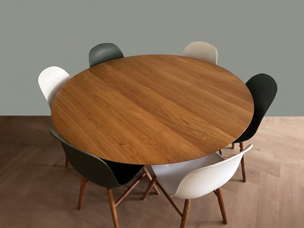 Ronde eettafel van het merk Henk., Ophalen, Zo goed als nieuw, Vijf personen of meer, 100 tot 150 cm