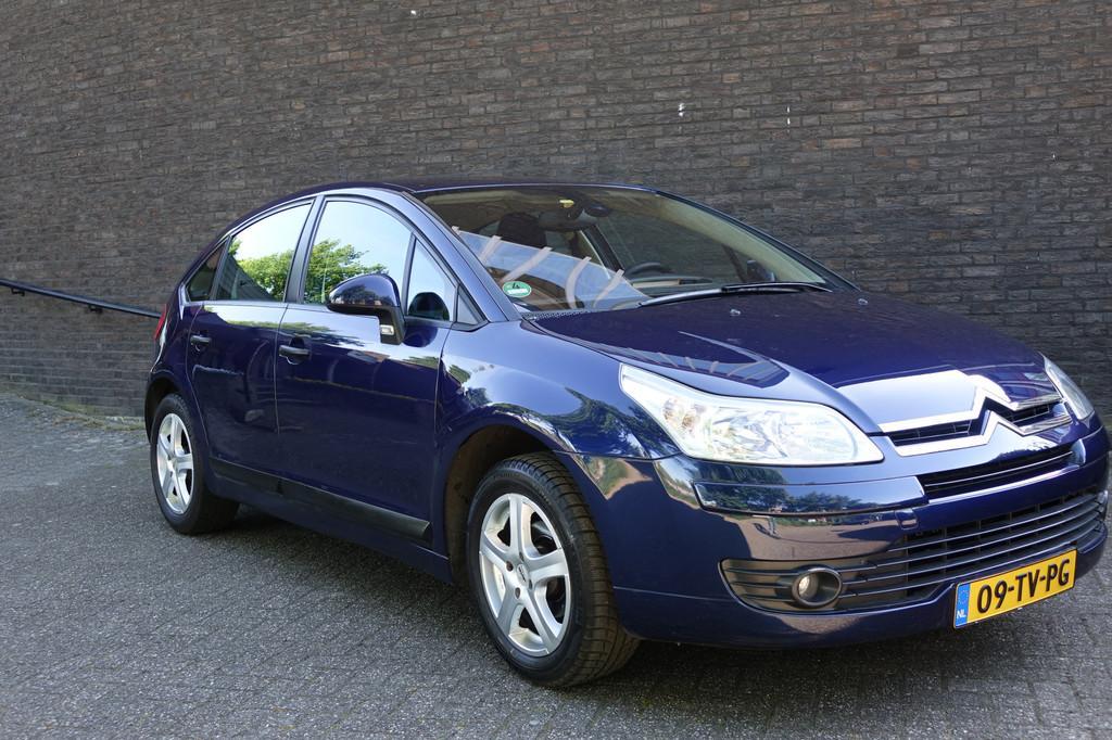 Citroën C4 1.6-16V Image nette auto met ijskoude airco en n, Voorwielaandrijving, Gebruikt, 4 cilinders, Blauw