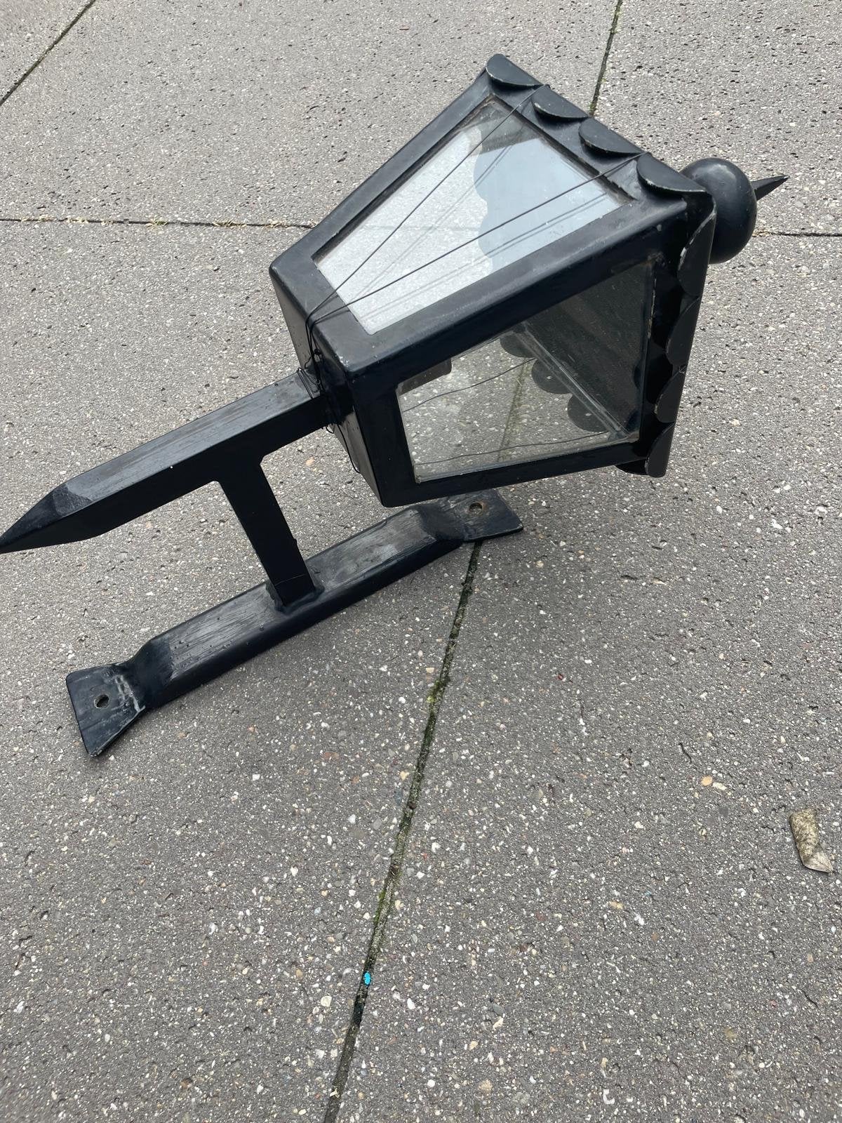 Klassieke buitenlamp - Wandlamp, Ophalen, Gebruikt, IJzer, Wandlamp