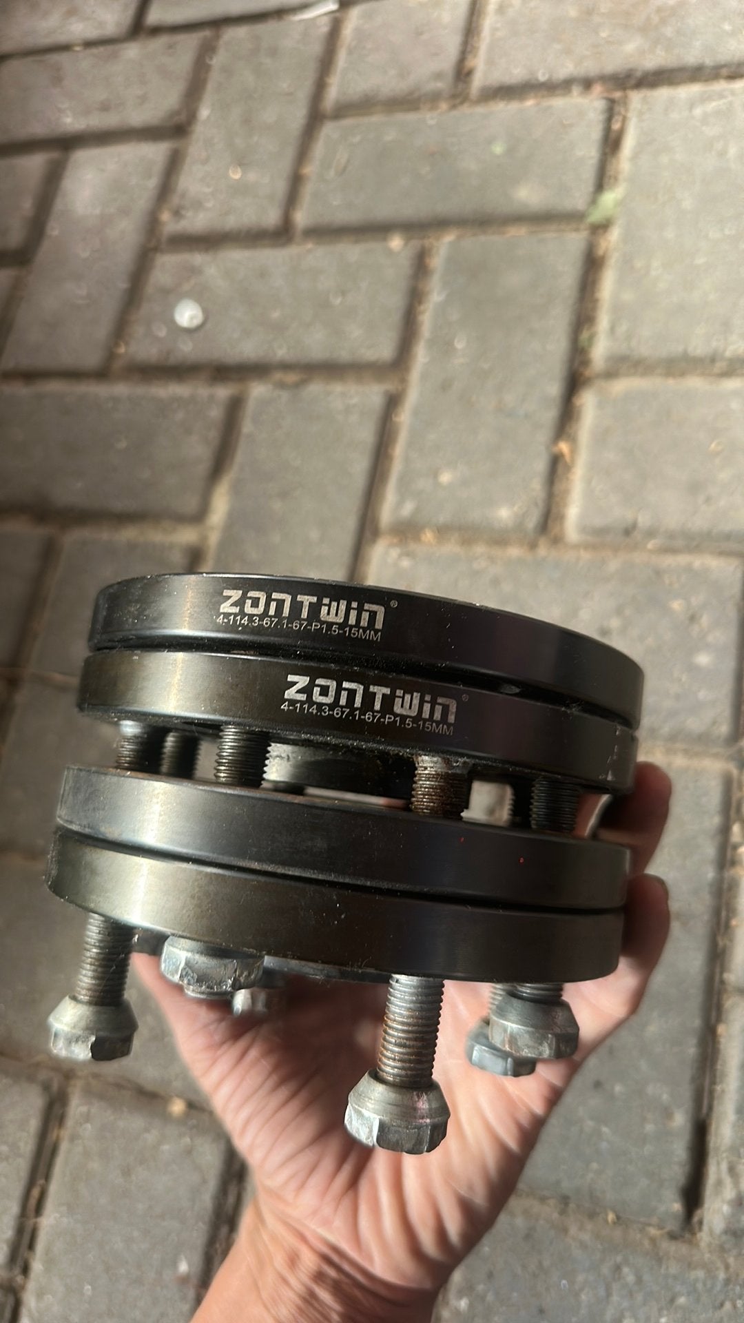 4x Spoorverbeeder/spacer 4x114.3 15mm, Ophalen of Verzenden, Gebruikt