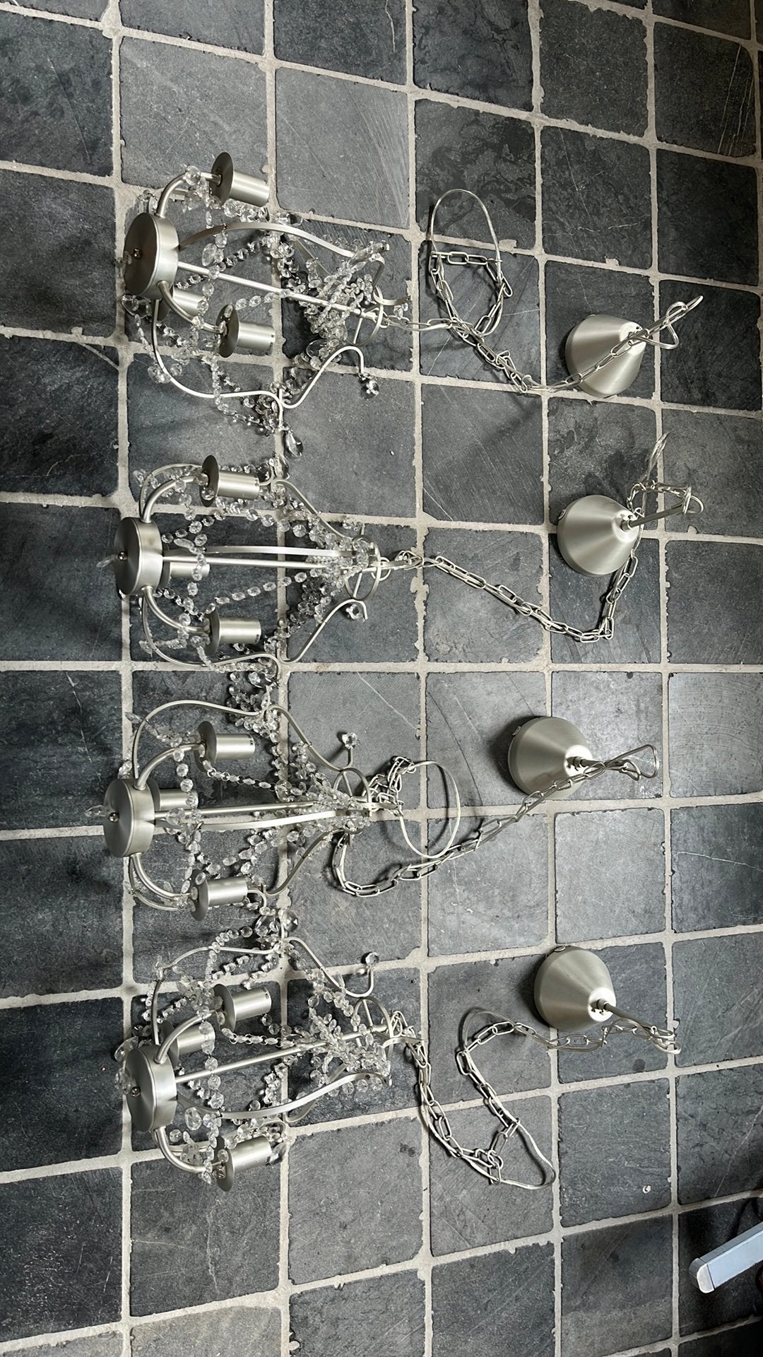 4 stuks Ikea kroonluchters, Huis en Inrichting, Ophalen, Gebruikt, Overige materialen