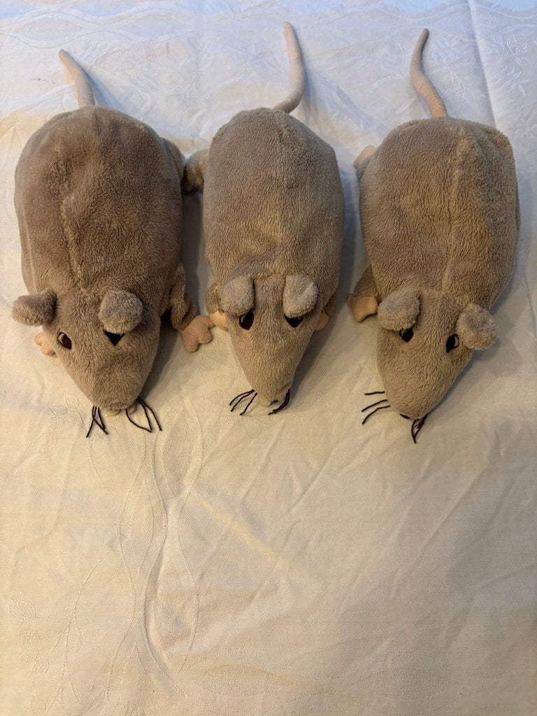 Ikea pluche ratta ratten muizen - speelgoed of decoratie!, Overige typen, Ophalen of Verzenden, Zo goed als nieuw, Middelgroot (20 tot 80 cm)