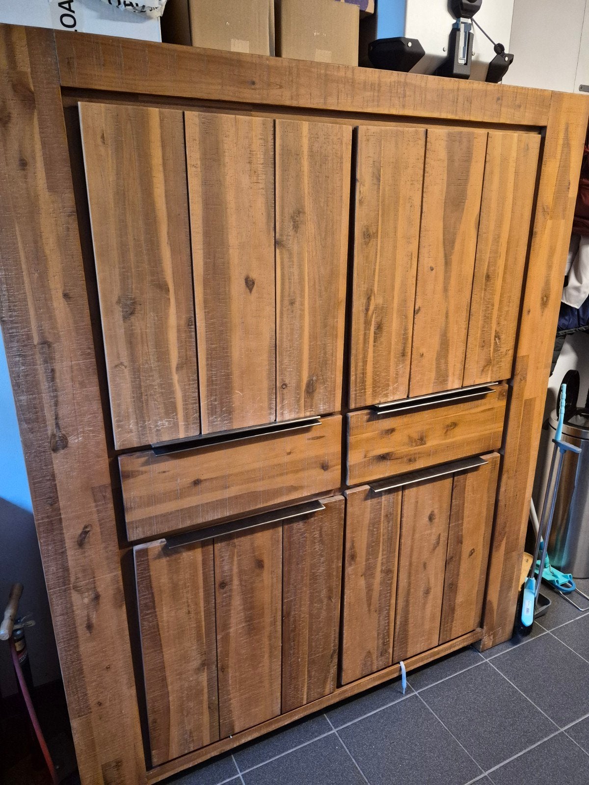 Massief Acacia houten kast (Pronto) - 174x144,5x45 cm, Ophalen, Gebruikt