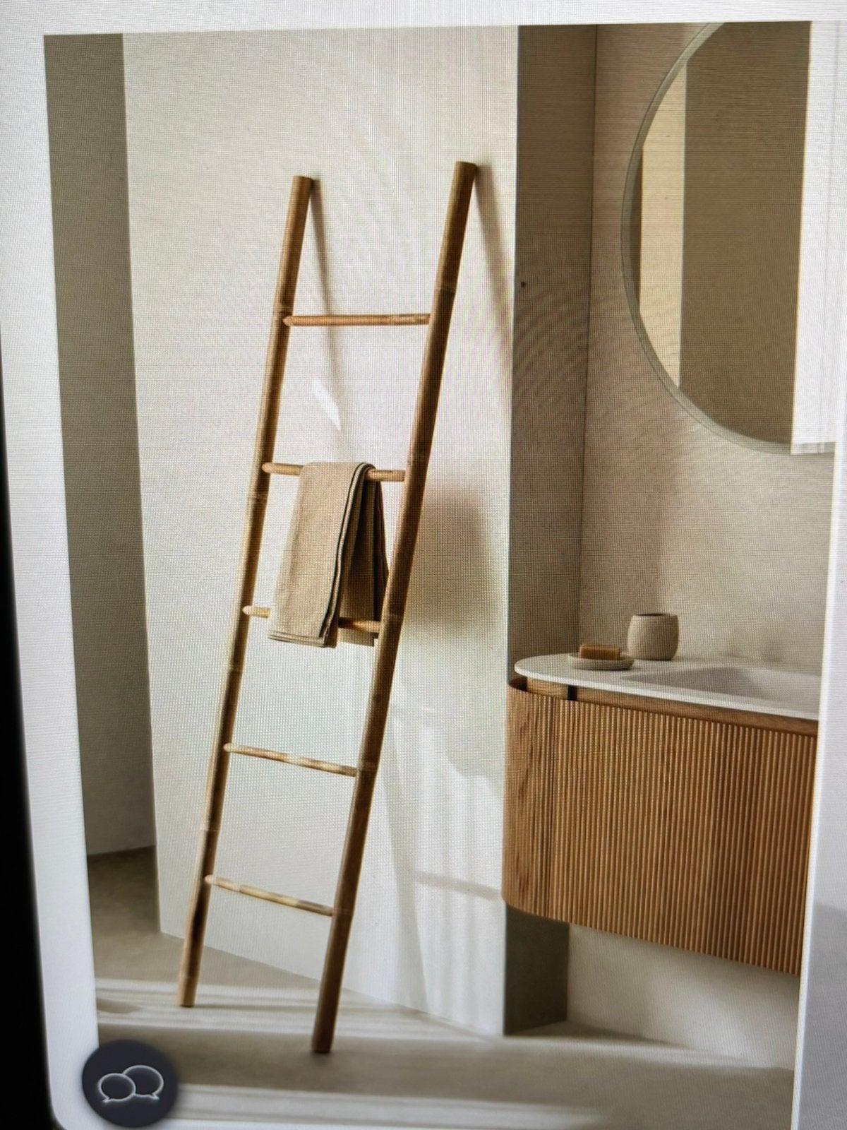 Bamboe ladder van Sklum, 180 cm, Hout, Nieuw, 52 cm