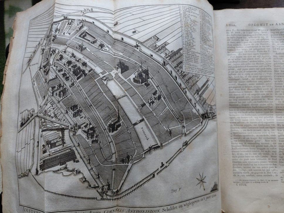 Amsterdam in zijne  opkomst 1760 compleet ++++, Antiek en Kunst, Ophalen of Verzenden