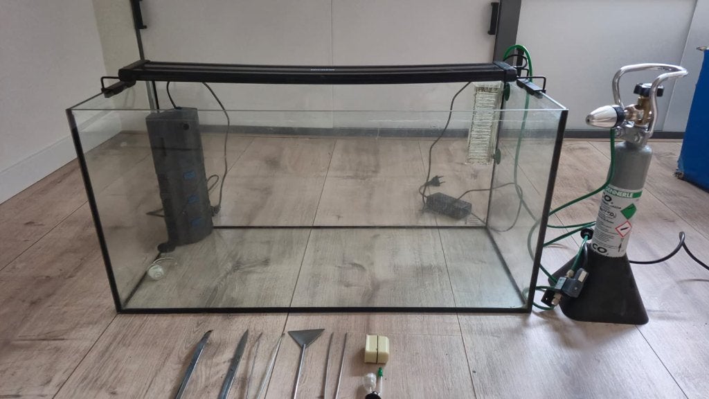 Compleet aquarium set – 112 liter, Ophalen, Overige merken, Verwarming, Gevuld zoetwateraquarium