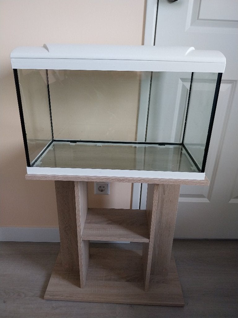 Aquarium incl standaard (circa 60 liter), Dieren en Toebehoren, Ophalen, Gebruikt, Leeg aquarium, HS Aqua