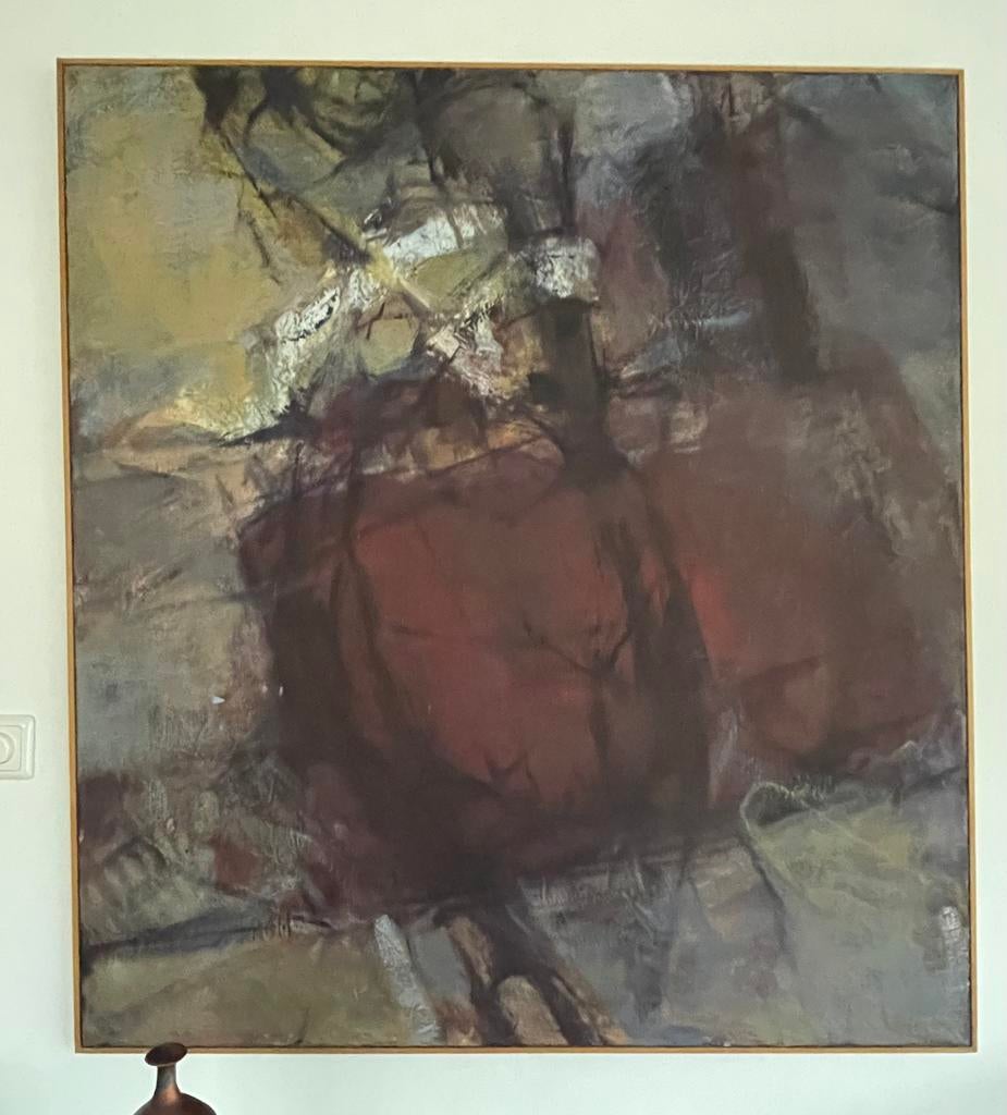 Groot Abstract Olieverfschilderij Paard, Ophalen