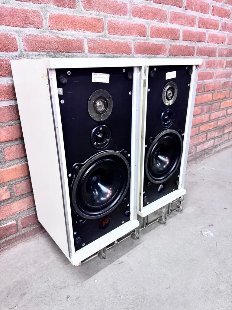 vintage Bowers & Wilkins DM4 luidsprekers B&W, Audio, Tv en Foto, Luidsprekers, Gebruikt, Front, Rear of Stereo speakers, Minder dan 60 watt