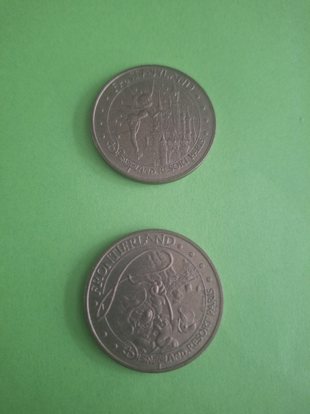 Herdenkingsmunten Disneyland. Mogen apart. Prijs per stuk!!, Ophalen of Verzenden, Mickey Mouse, Zo goed als nieuw, Overige typen